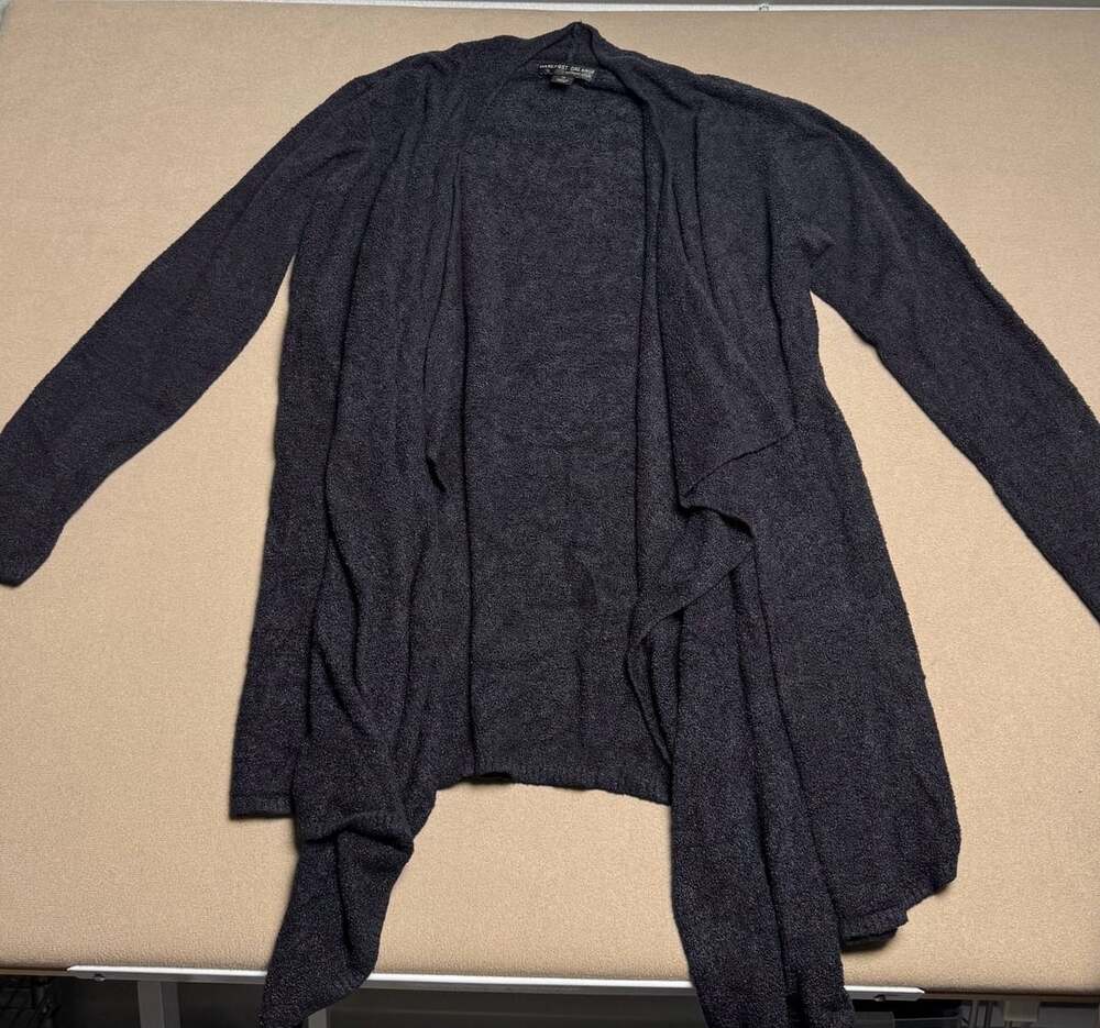 Barefoot Dreams CozyChic Lite Island Wrap Cardigan Size 1X Black